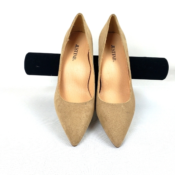 Justfab Tan pumps sz 6.5 - Picture 1 of 6